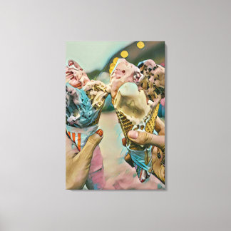 National Ice Cream Day Gift Canvas Print
