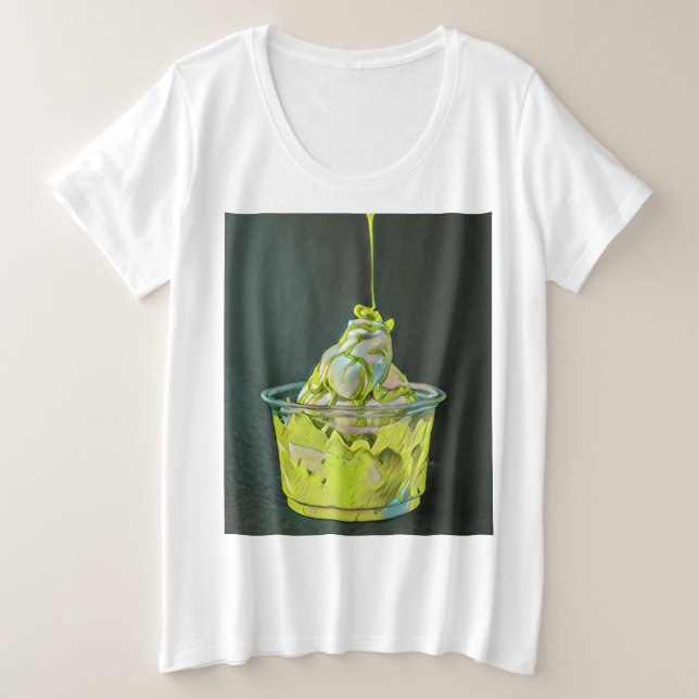 National Ice Cream Day Gift Plus Size T-Shirt (Design Front)