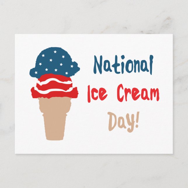 National Ice Cream Day Postcard (Front)