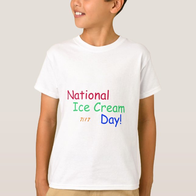 National Ice Cream Day T-Shirt (Front)