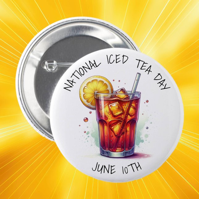 National Ice Tea Day June 10th Button (Creator Uploaded)