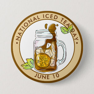 National Iced Tea Day Button