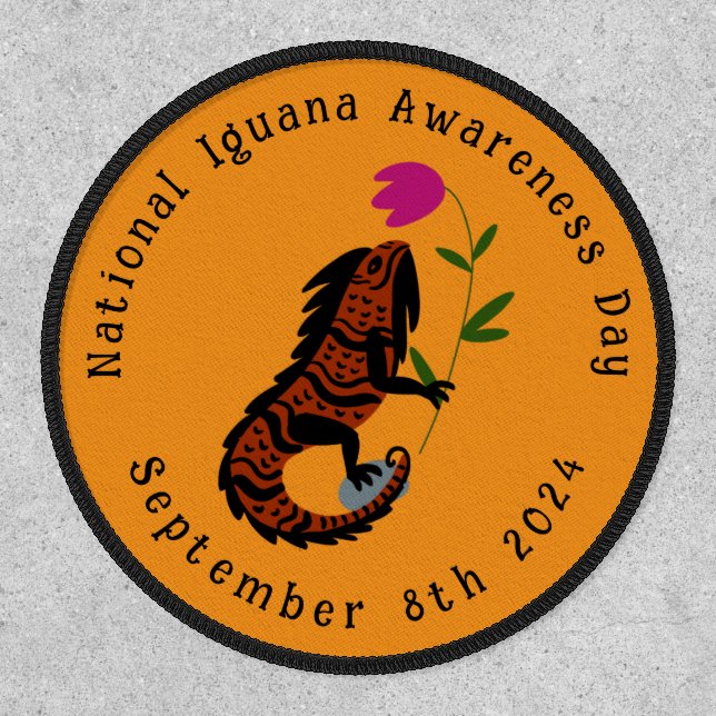 National Iguana Awareness Day Patch (Front)