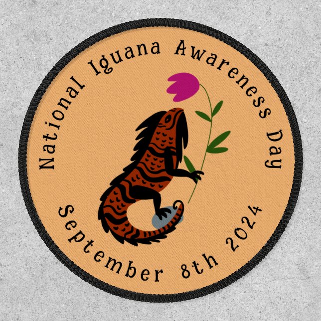 National Iguana Awareness Day Patch (Front)