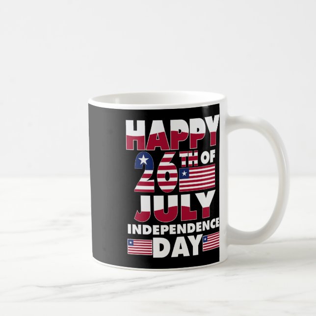 National Independence Day Love Liberia Flag July 2 Coffee Mug (Right)
