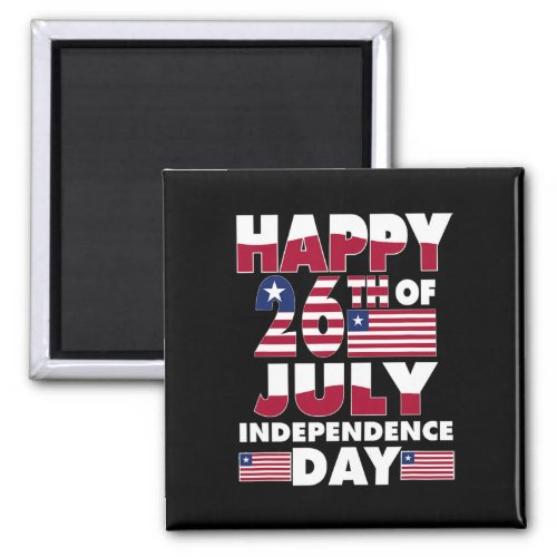 National Independence Day Love Liberia Flag July 2 Magnet