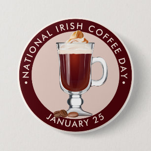 National Irish Coffee Day Button