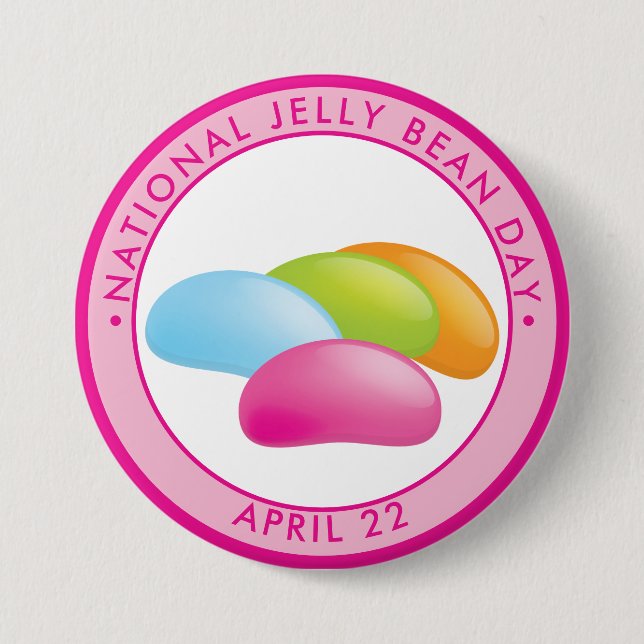 National Jelly Bean Day Button (Front)