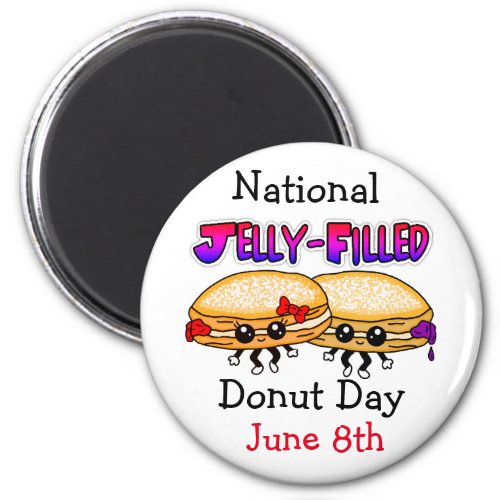 National Jelly_Filled Donut Day Magnet