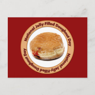 National Jelly-Filled Donut Day Postcard