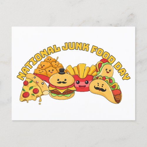 National Junk Food Day Postcard