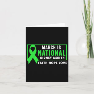 National Kidney Disease Awareness Month Card