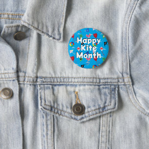 National Kite Month Button