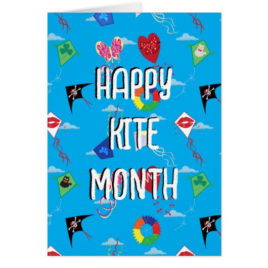 National Kite Month Card (Front)