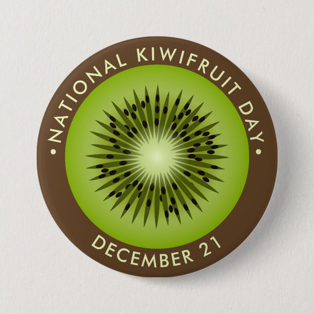 National Kiwifruit Day Button (Front)