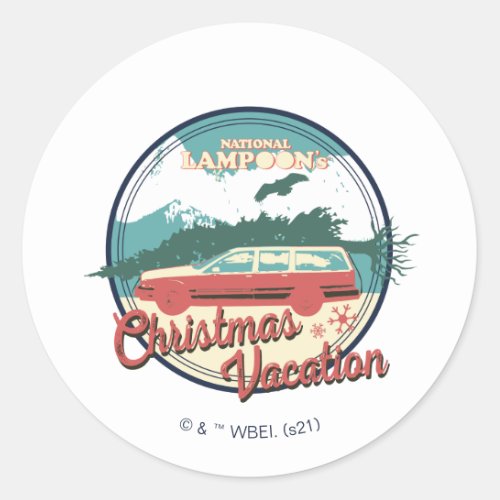 National Lampoons Christmas Vacation Badge Classic Round Sticker