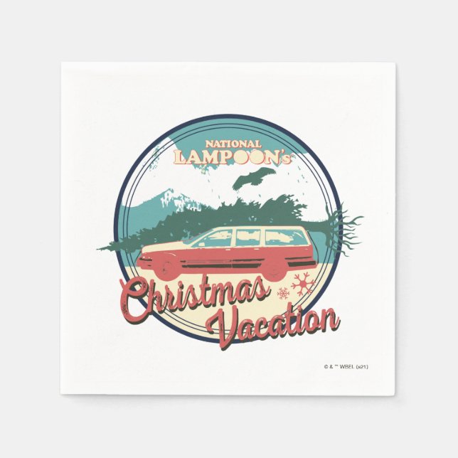 National Lampoon's Christmas Vacation Badge Napkins (Front)