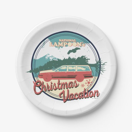 National Lampoons Christmas Vacation Badge Paper Plates