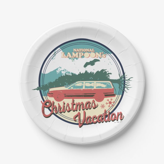National Lampoon's Christmas Vacation Badge Paper Plates (Front)