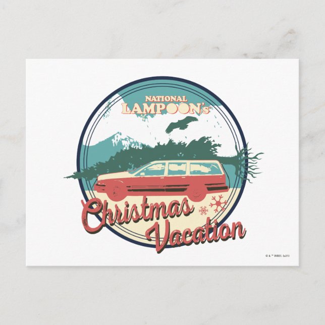 National Lampoon's Christmas Vacation Badge Postcard (Front)