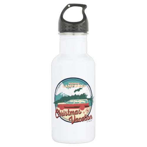 National Lampoons Christmas Vacation Badge Stainless Steel Water Bottle