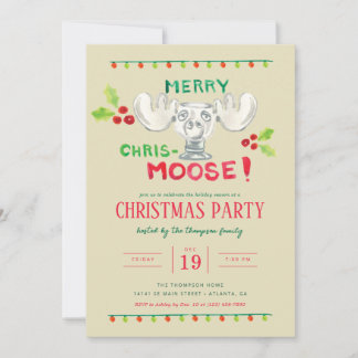 National Lampoon's Merry Chris-Moose Party Invitation