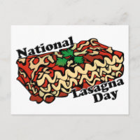 National Lasagna Day Postcard