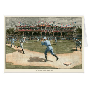 National League Baseball Game 1886
