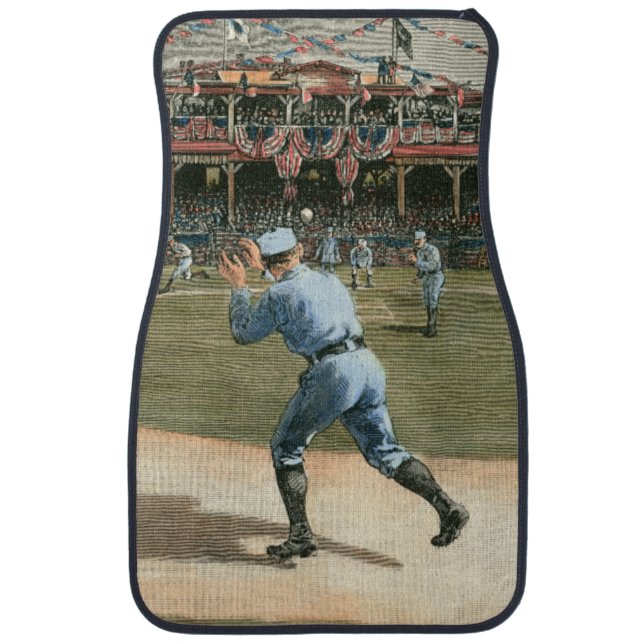 National League Baseball Game 1886 Car Mat (Front)