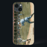 National League Baseball Game 1886 iPhone 13 Case<br><div class="desc">Painting of a National League baseball game from 1886. You can practically smell the peanuts,  popcorn and dust of the infield emanating from this piece. This would make a great addition to your home!</div>