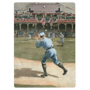National League Baseball Game 1886 Clipboard