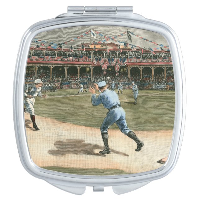 National League Baseball Game 1886 Compact Mirror (Front)
