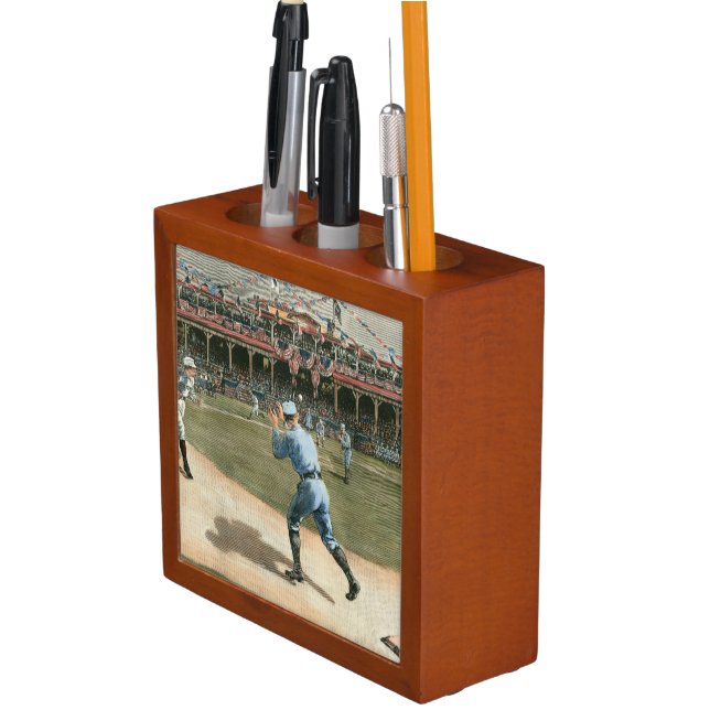 National League Baseball Game 1886 Desk Organizer (In Situ)