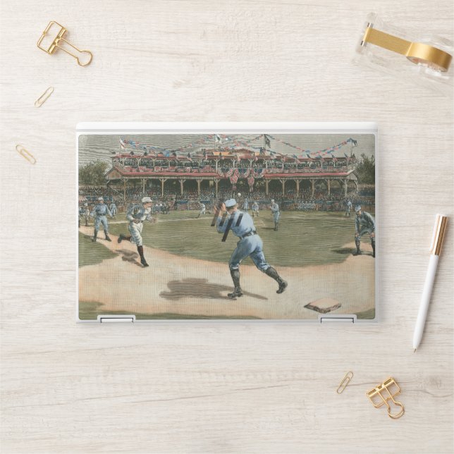 National League Baseball Game 1886 HP Laptop Skin (Desk)