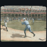 National League Baseball Game 1886 iPad Smart Cover<br><div class="desc">Painting of a National League baseball game from 1886. You can practically smell the peanuts,  popcorn and dust of the infield emanating from this piece. This would make a great addition to your home!</div>