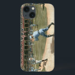 National League Baseball Game 1886 iPhone 13 Case<br><div class="desc">Painting of a National League baseball game from 1886. You can practically smell the peanuts,  popcorn and dust of the infield emanating from this piece. This would make a great addition to your home!</div>