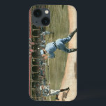 National League Baseball Game 1886 iPhone 13 Case<br><div class="desc">Painting of a National League baseball game from 1886. You can practically smell the peanuts,  popcorn and dust of the infield emanating from this piece. This would make a great addition to your home!</div>