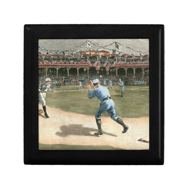 National League Baseball Game 1886 Keepsake Box (Front)