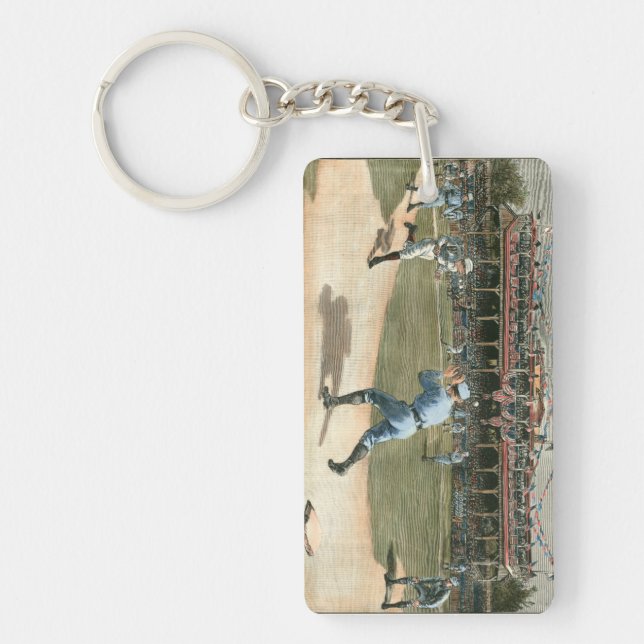 National League Baseball Game 1886 Keychain (Front)