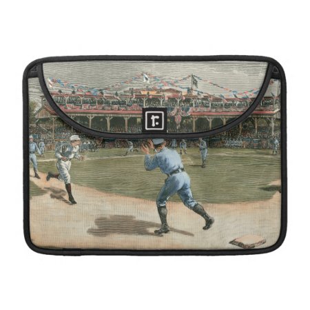 National League Baseball Game 1886 Macbook Pro Sleeve