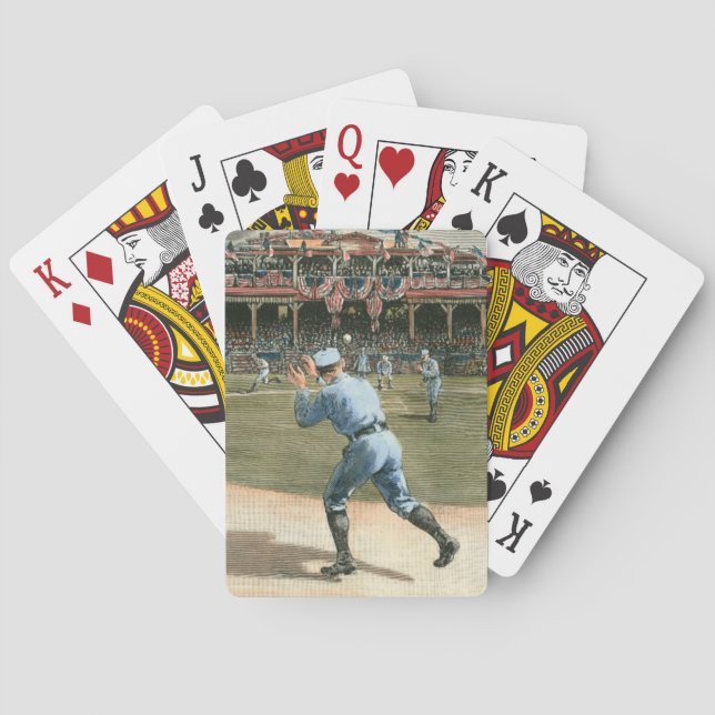 National League Baseball Game 1886 Poker Cards (Back)