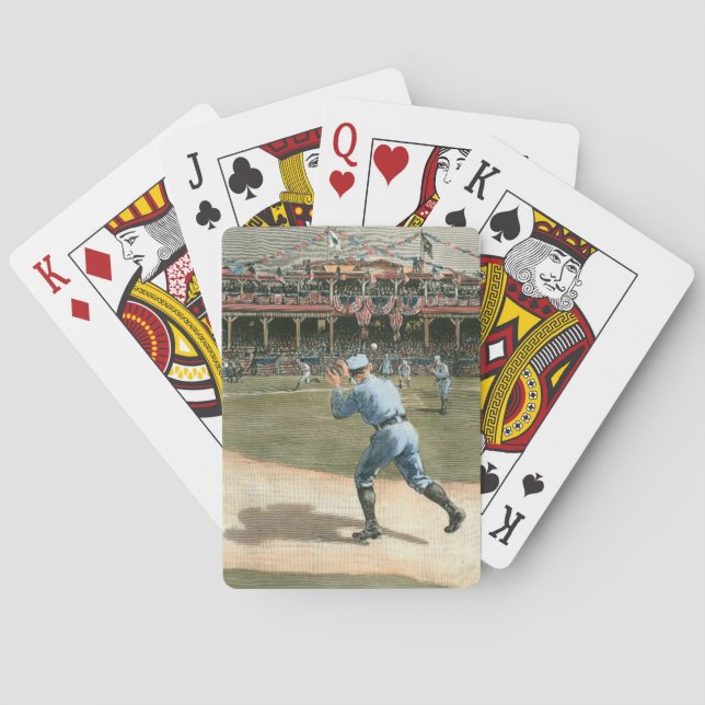 National League Baseball Game 1886 Poker Cards (Back)