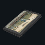 National League Baseball Game 1886 Trifold Wallet<br><div class="desc">Painting of a National League baseball game from 1886. You can practically smell the peanuts,  popcorn and dust of the infield emanating from this piece. This would make a great addition to your home!</div>