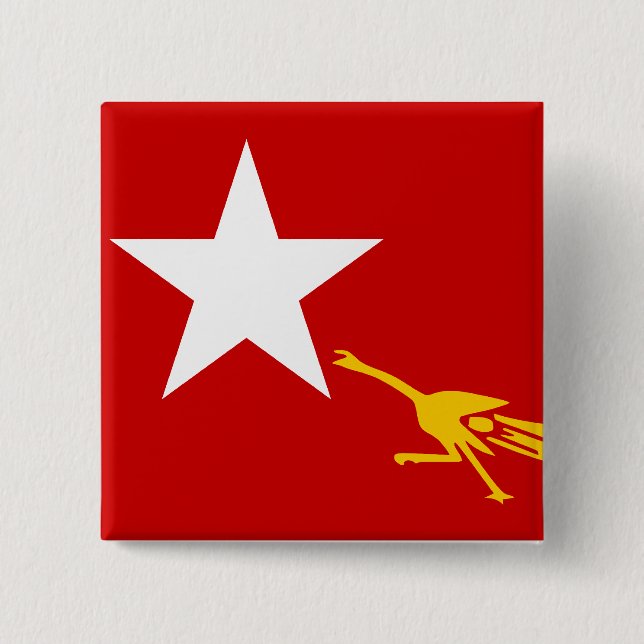 National League For Democracy, Myanmar flag Button (Front)