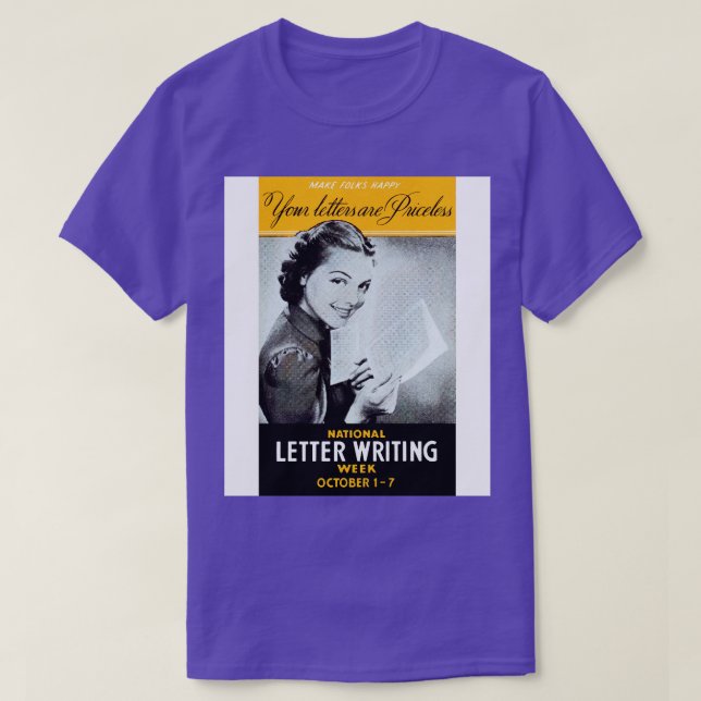 National Letter Writing Week T-Shirt (Design Front)