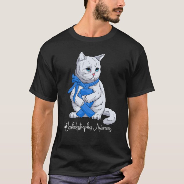National Leukodystrophies Awareness Month Blue Rib T-Shirt (Front)