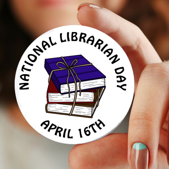 National Librarian Day - April 16th Button (Creator Uploaded)