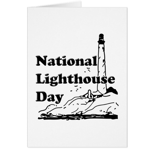National Lighthouse Day Cards (Front)