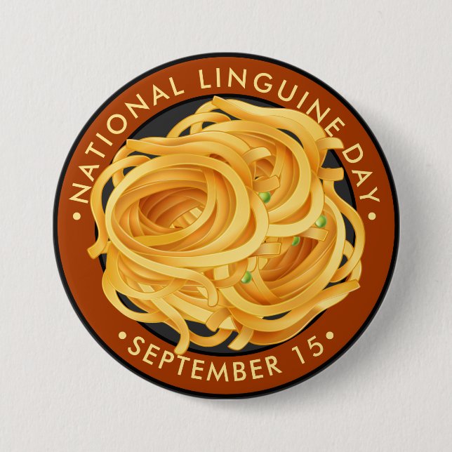 National Linguine Day Button (Front)