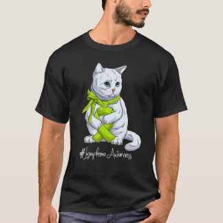 National Lymphoma Awareness Month Lime Green Ribbo T-Shirt